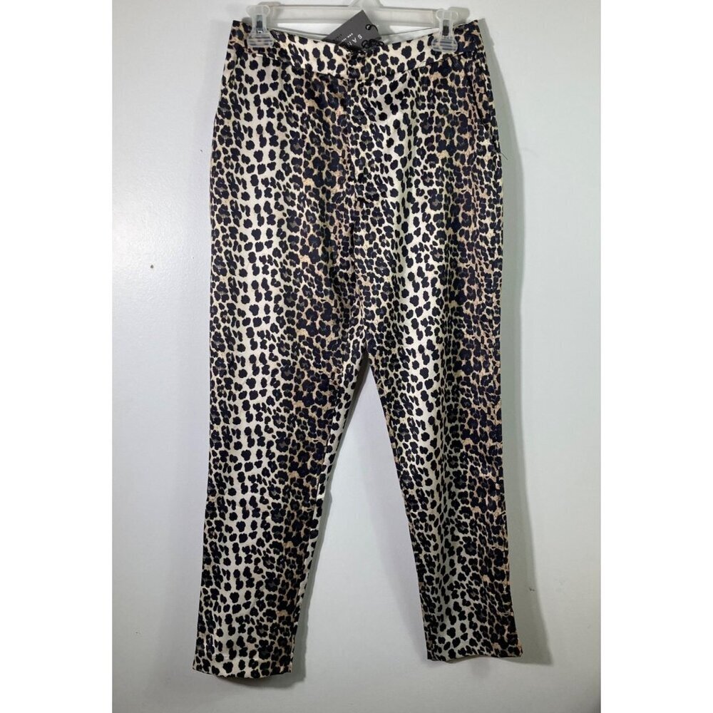 Womens Sans‎ Souci Leopard Pants M NWT